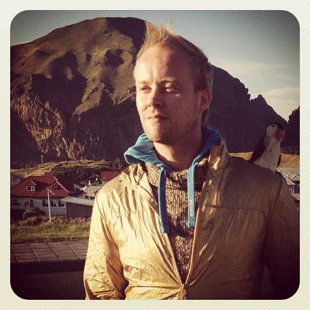 Gazing at the sun in the Westman Islands