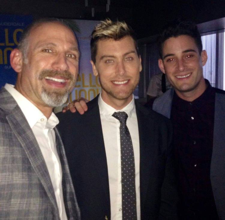 Lance Bass and Michael Turchin at #loveislove in Ft. Lauderdale
