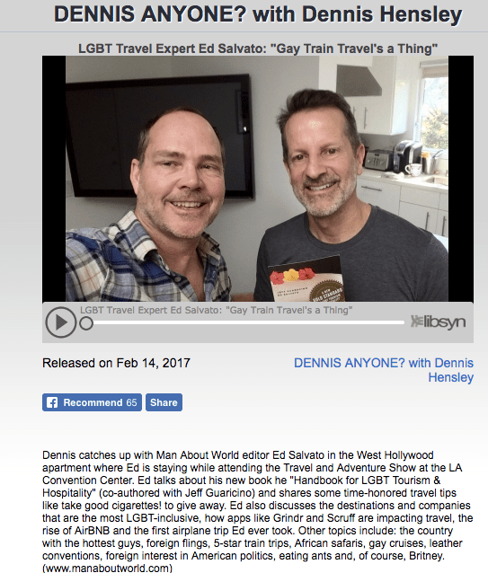 Ed Salvato on Dennis Hensley's podcast, Dennis Anyone?